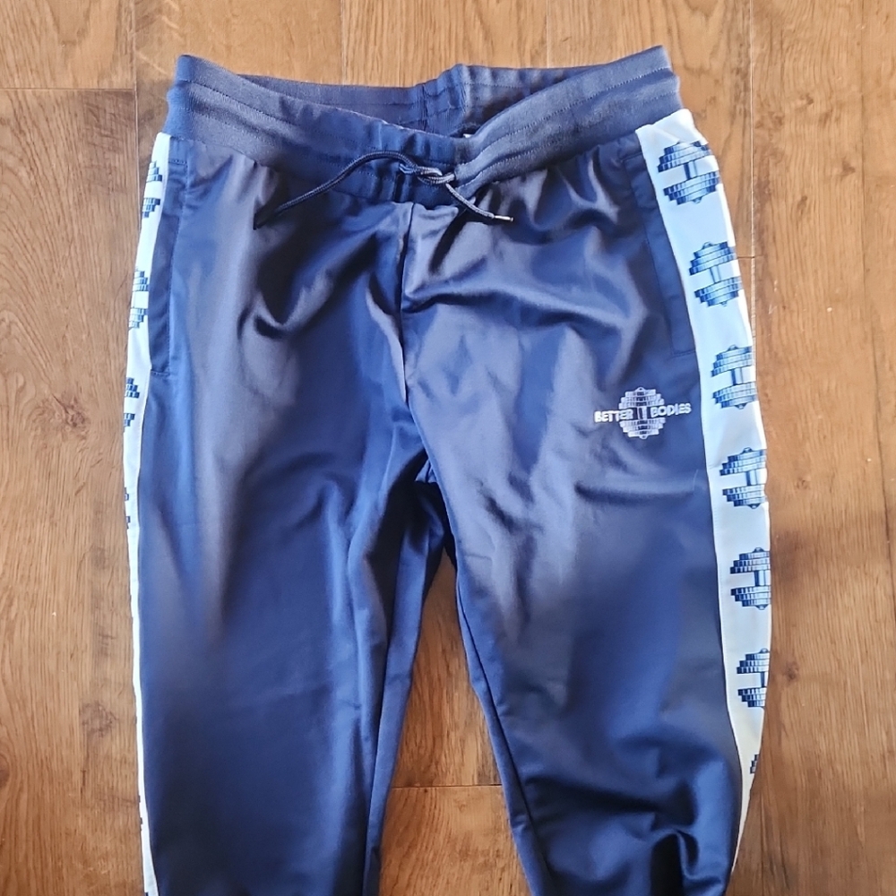 BETTER BODIES Navy and Light Blue Women Joggers MED